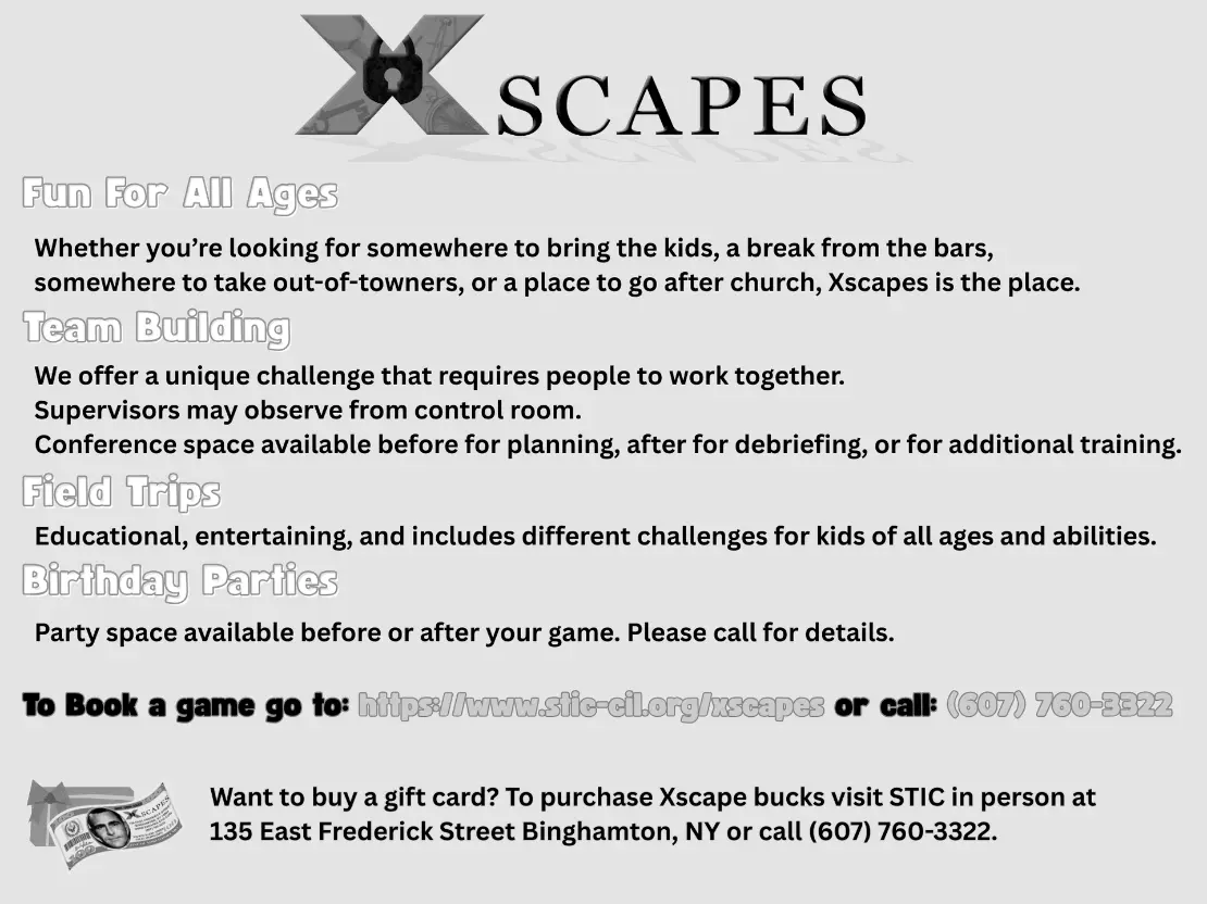 The lower half of page 11 is a promotion for “Xscapes” featuring a large stylized “X” logo at the top, followed by the word “SCAPES.”